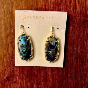 Kendra Scott Elle Goldtone Drop Earrings New